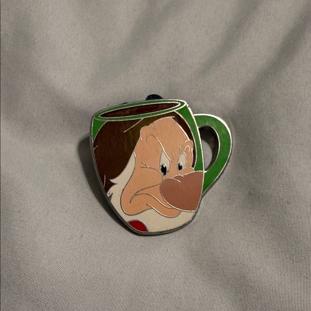 Grumpy Dwarf Teacup Disney Enamel Pin